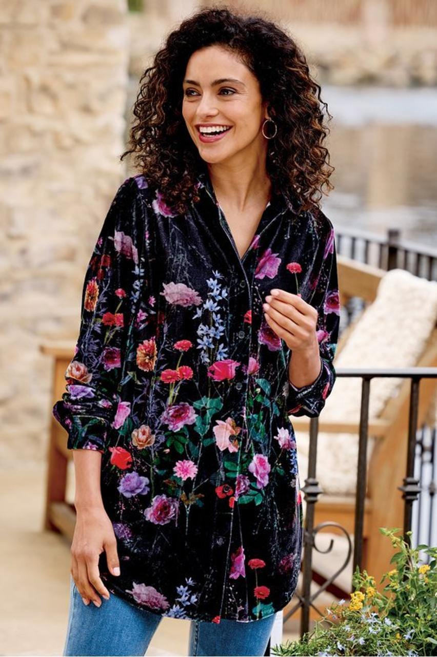 Velvet Boyfriend Tunic Shirt1479