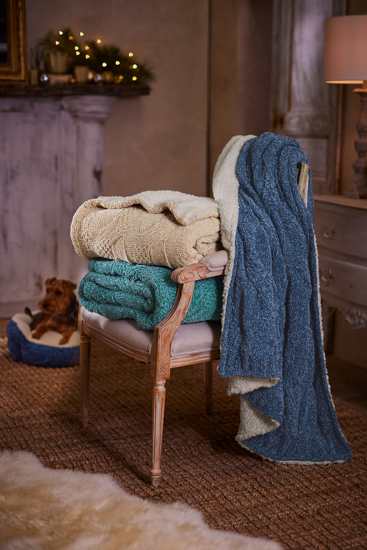 Cecilia Chenille Dog Bed