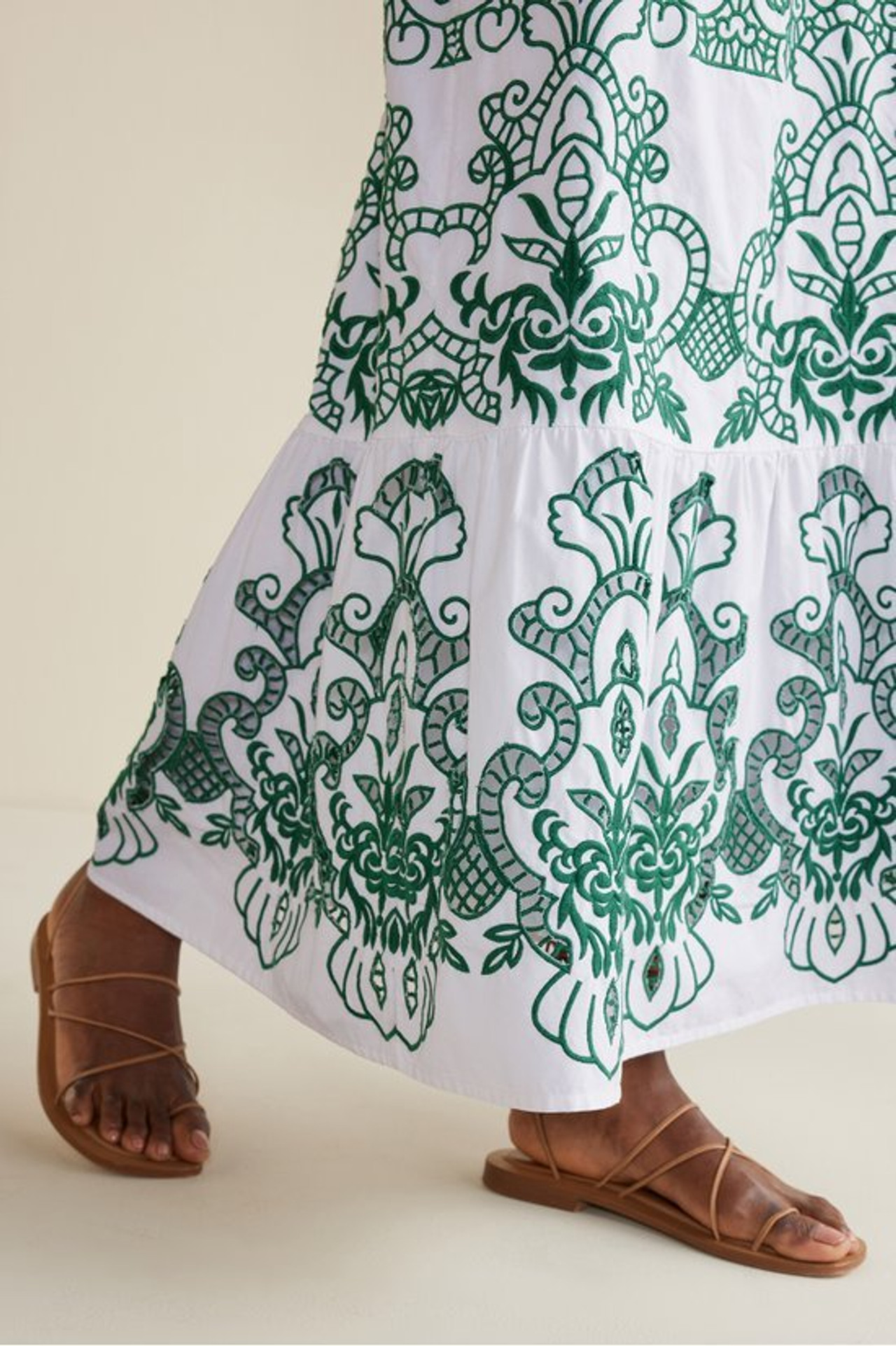 Ramona Embroidered Maxi Skirt