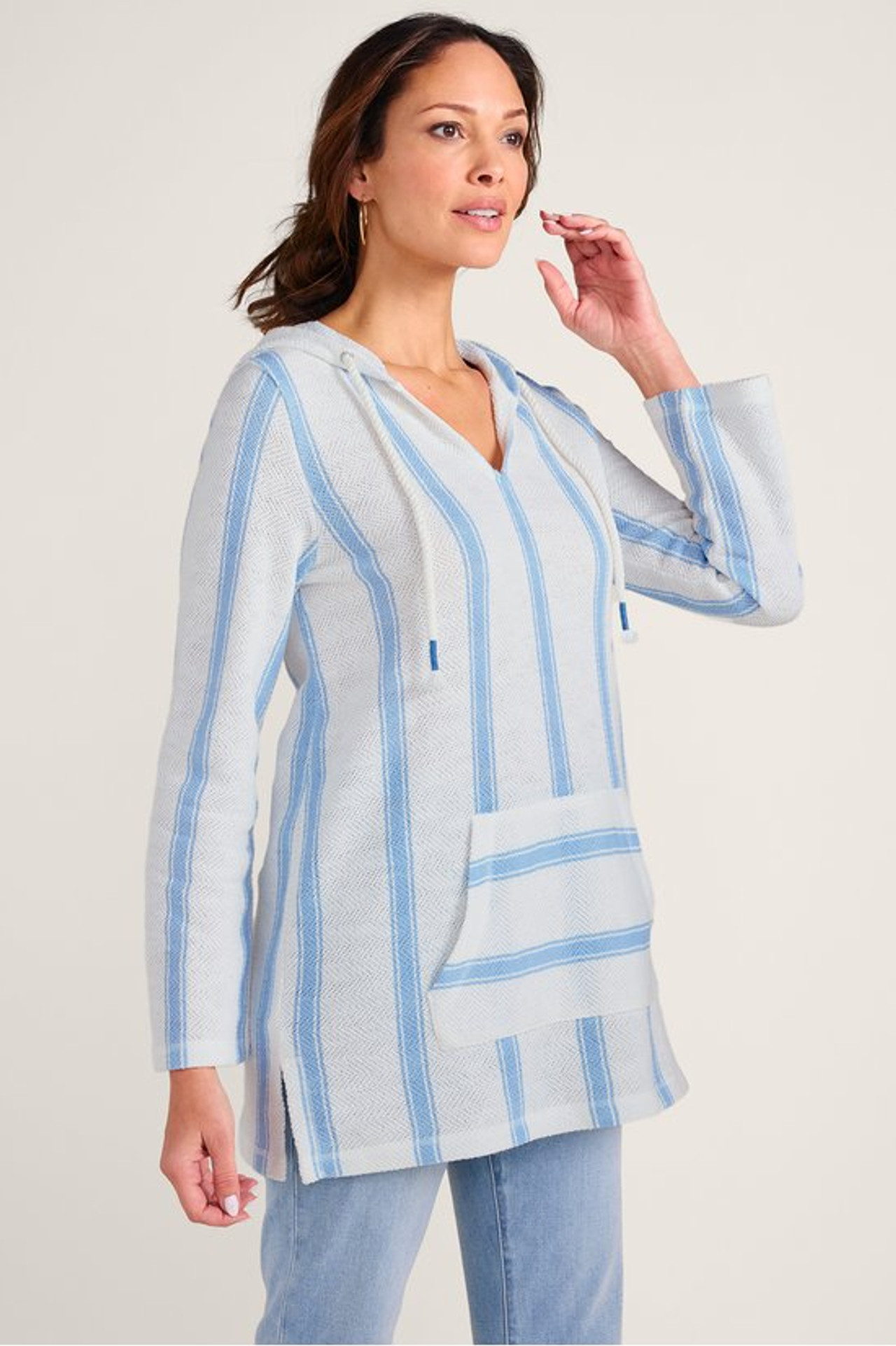 Charline French Terry Stripe Hoodie