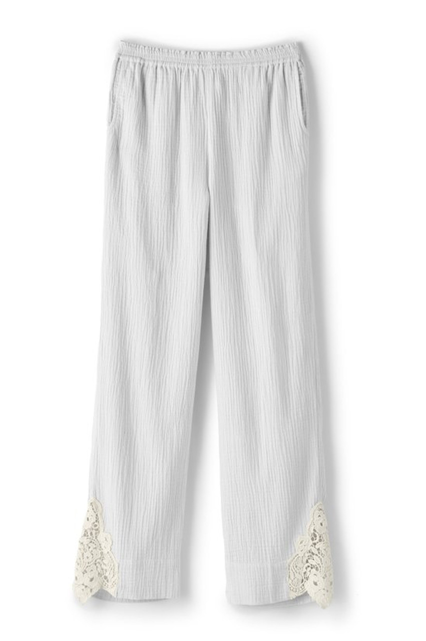 Hint of Lace Gauze Pants