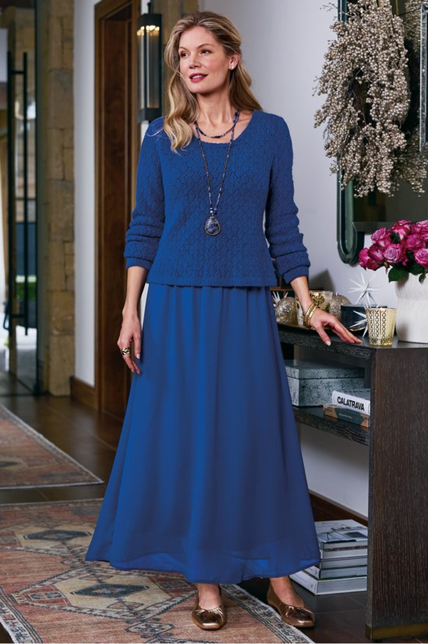 Cassie Pointelle Sweater Dress