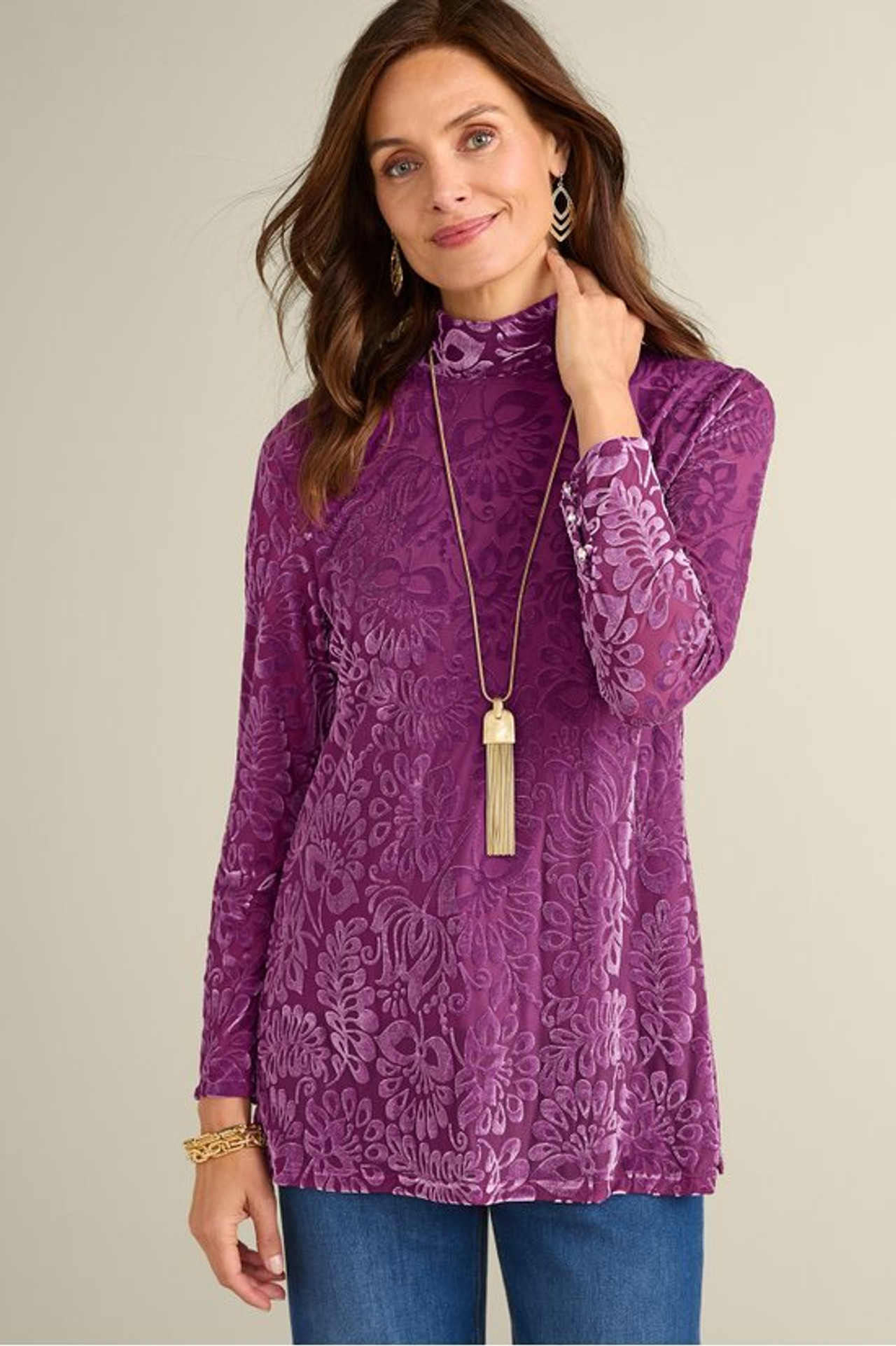 Walden Velvet Turtleneck