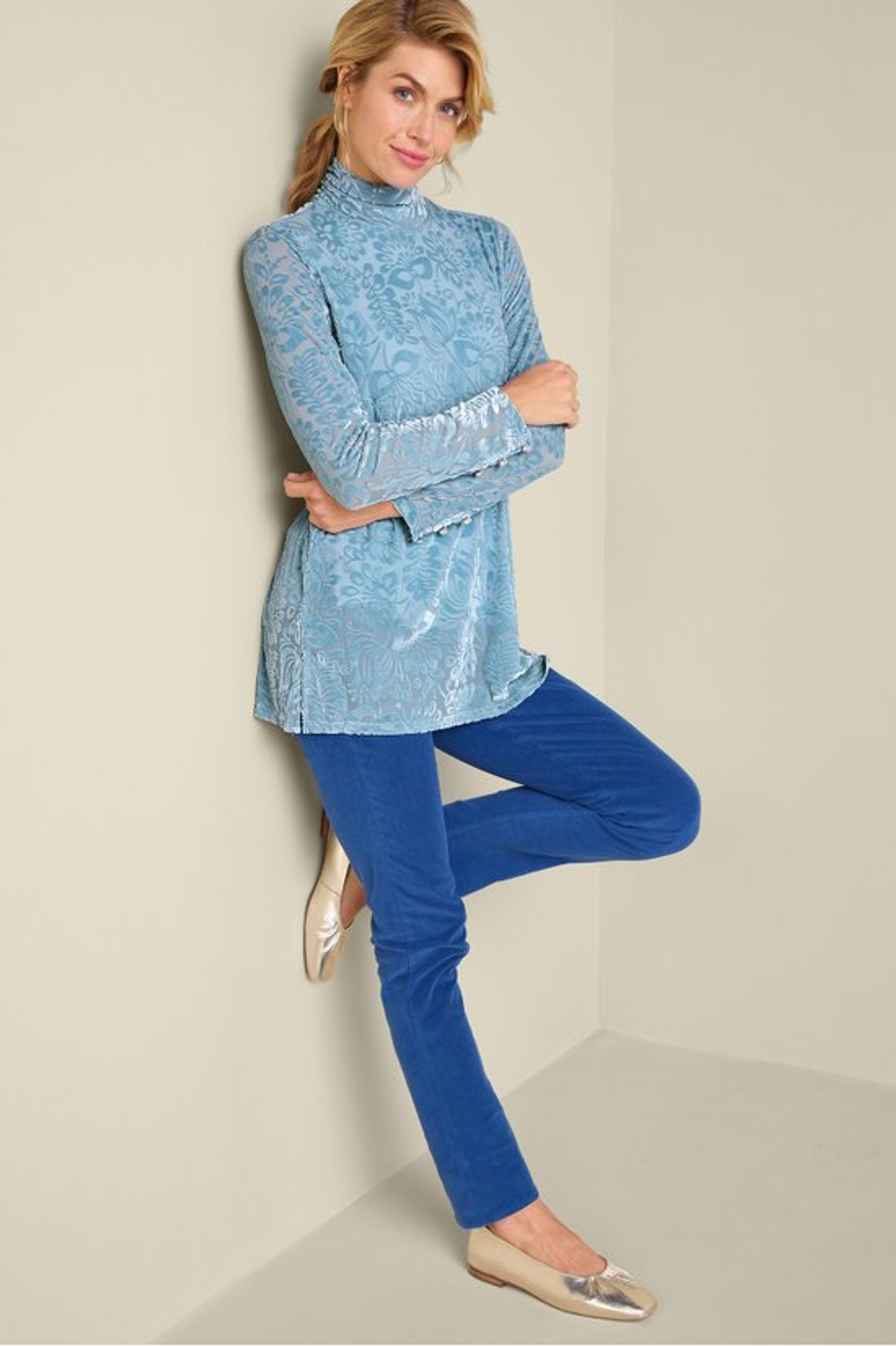 Walden Velvet Turtleneck