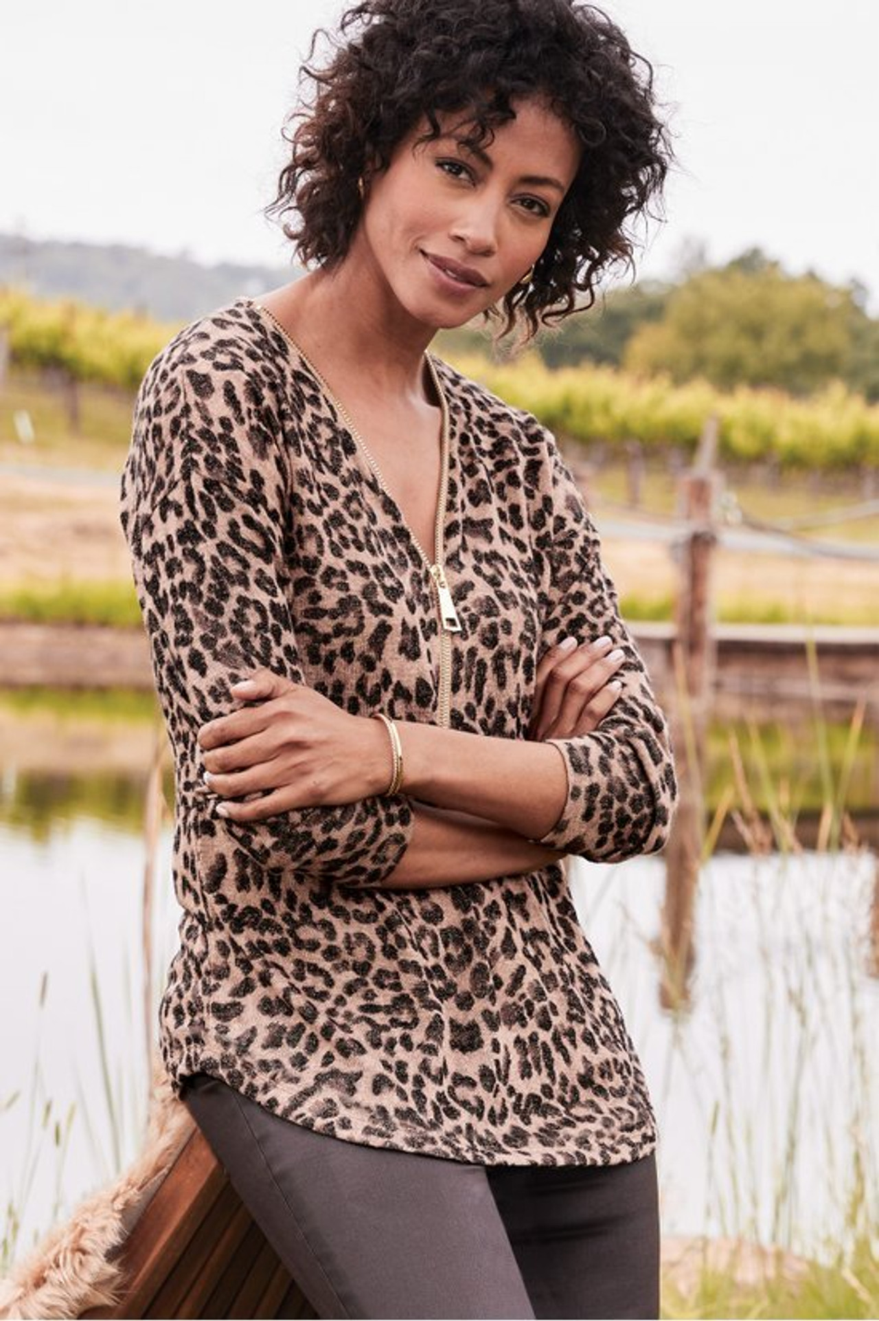 Valentina Zip Sweater   2216