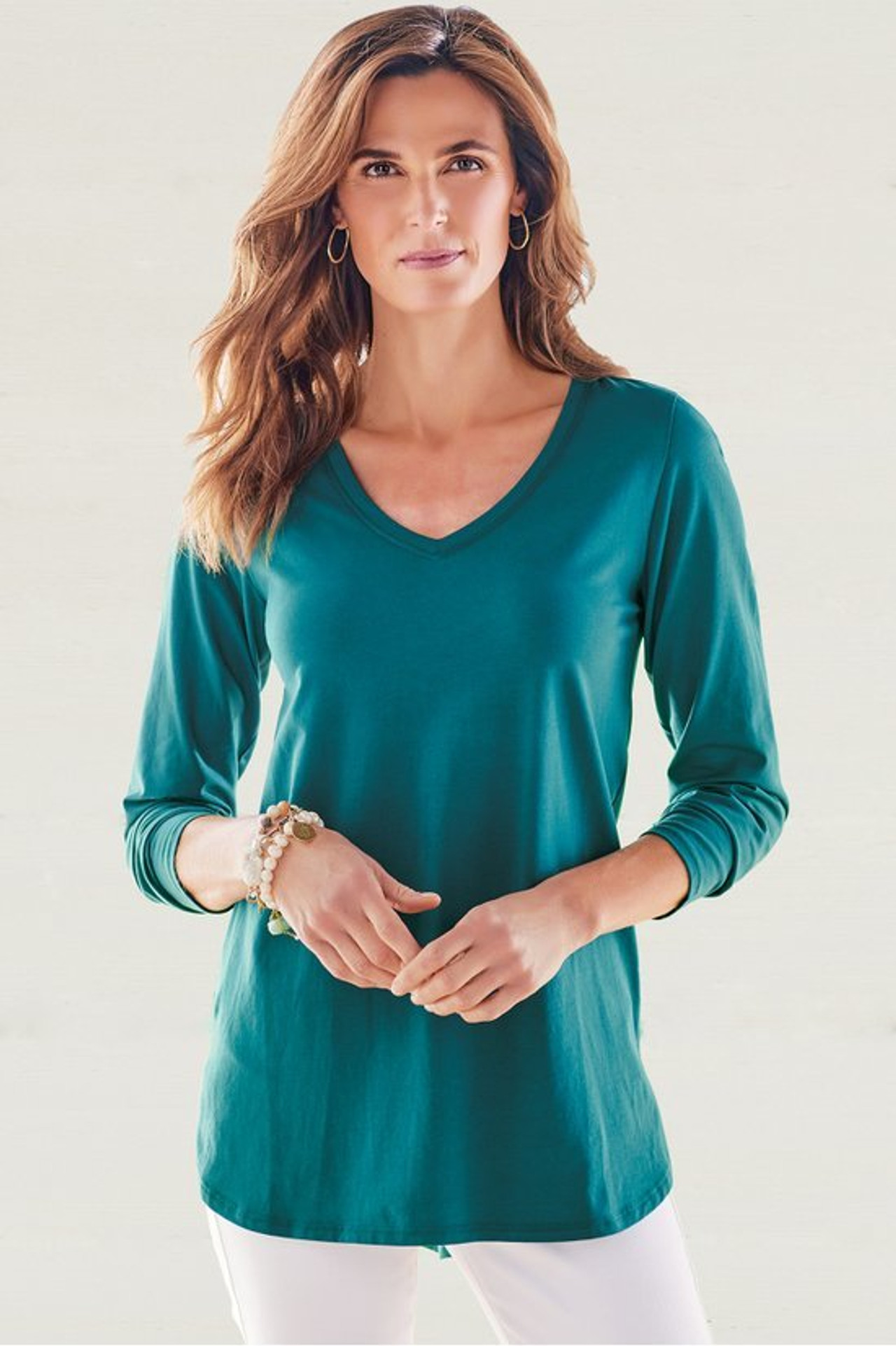 Isabel Pima Long Sleeve Tee