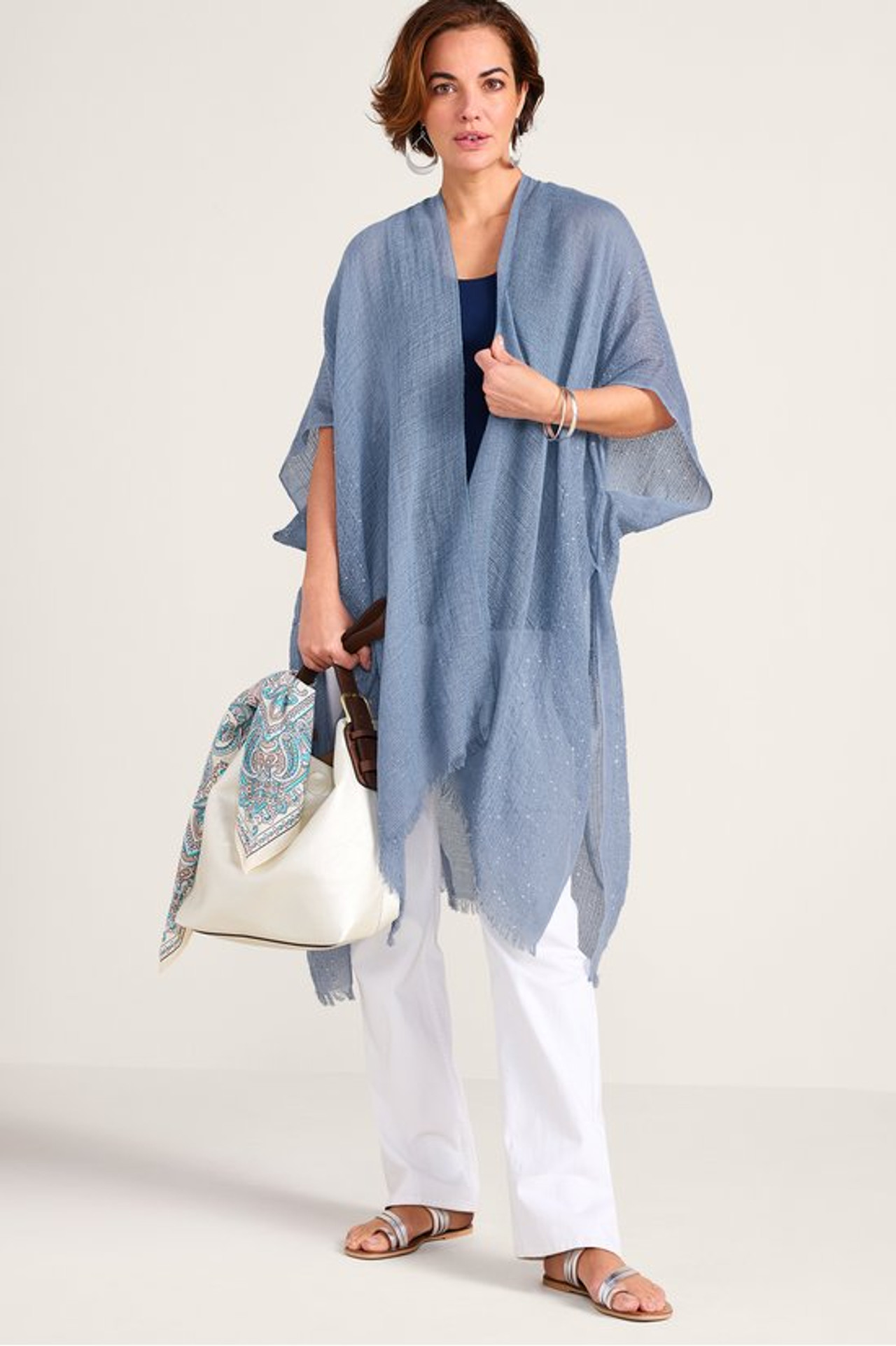 Astra Sequined Ruana