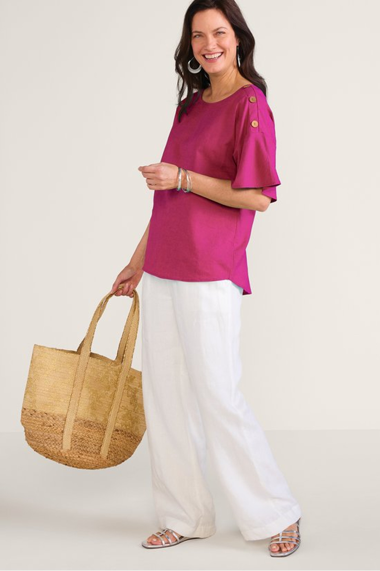 Andrea Linen Blend Pullover