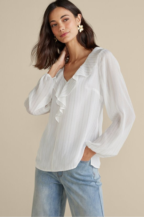 Xenia Ruffle Top