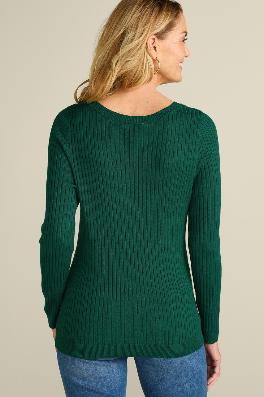 SoftEssential™ Ribbed Pullover Sweater
