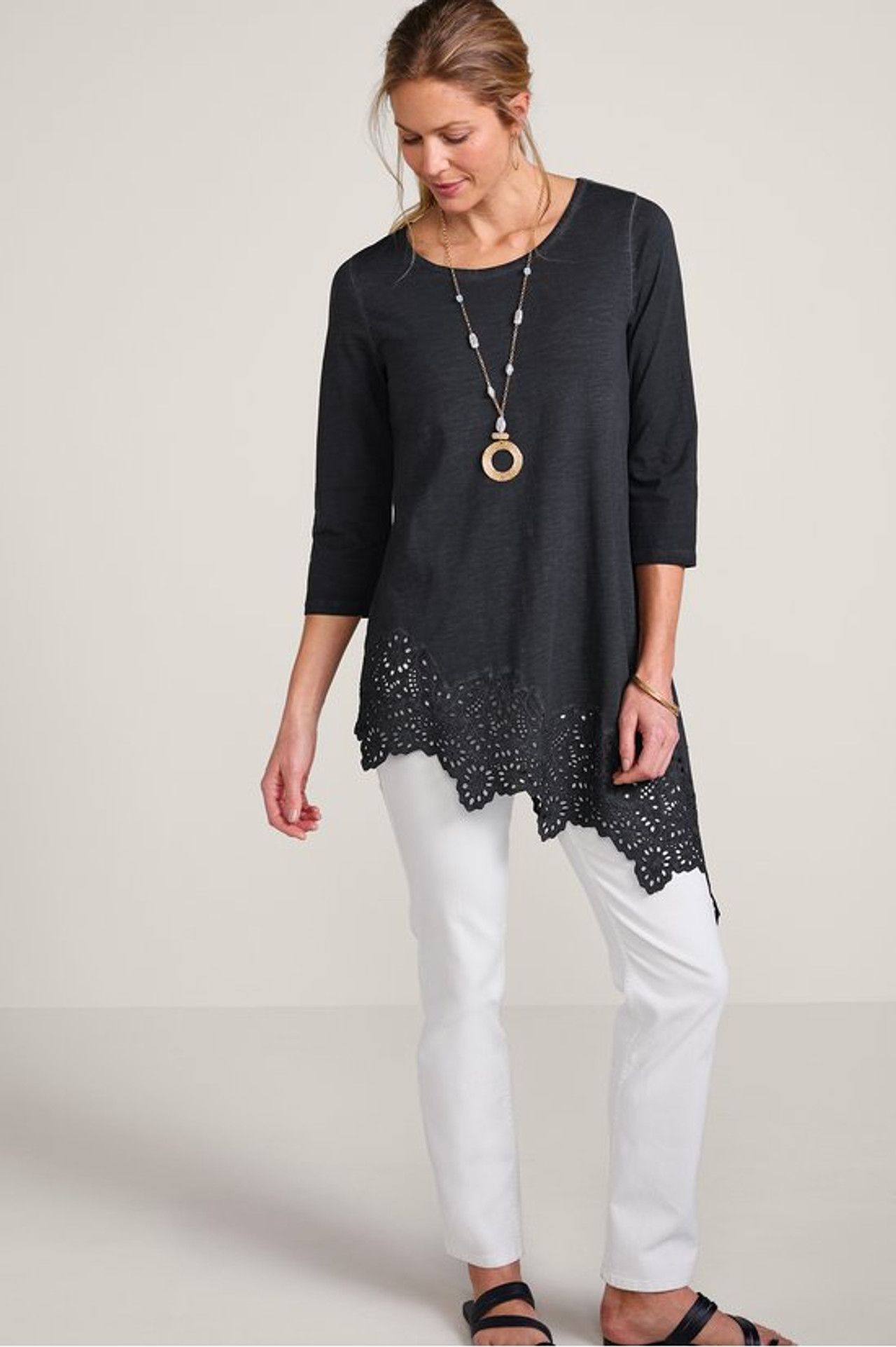 Ayesha Lace Trim Tunic