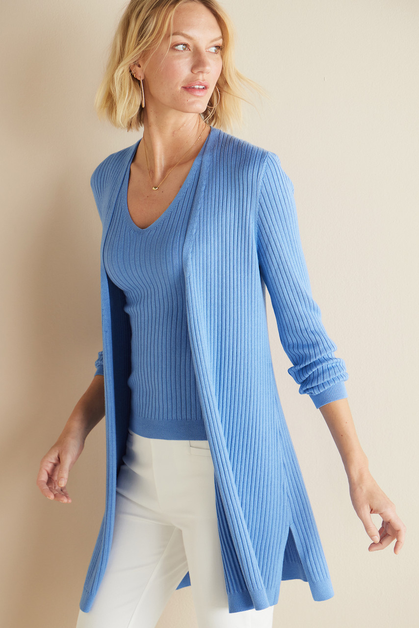 SoftEssential™ Ribbed Long Cardi1483