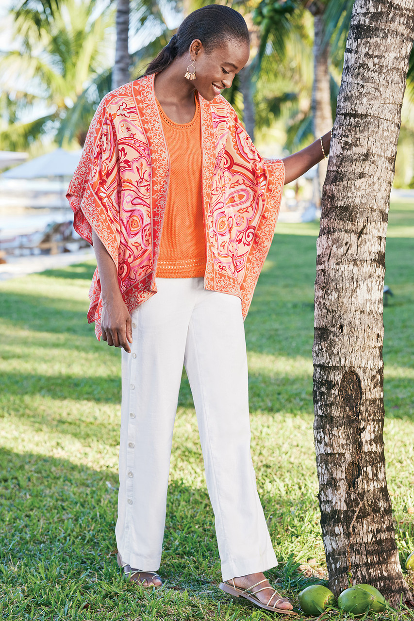 Sonoma Linen Blend Wide Leg Pants