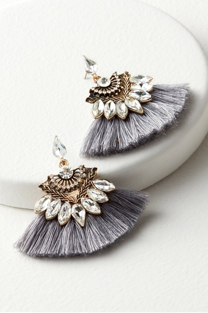 Joy Sparkle & Fringe Earrings