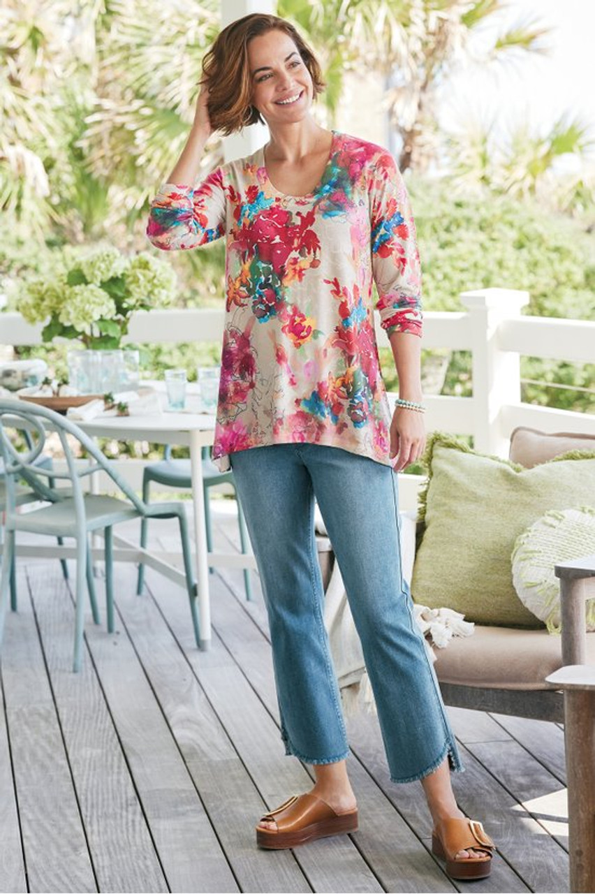 Ultimate Denim Frayed Hem Crops