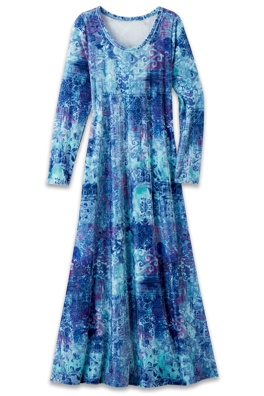 Santiago Stretch Velvet Dress1562