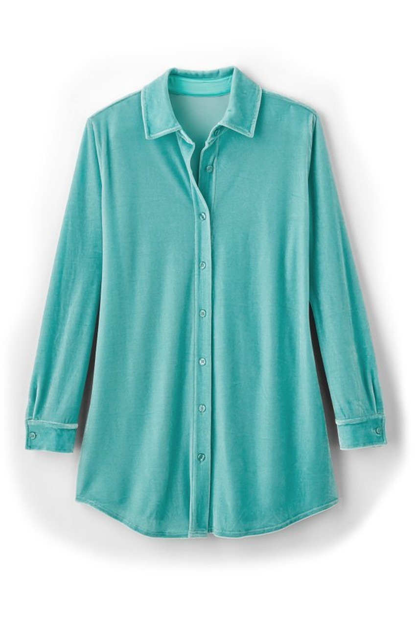 Velvet Boyfriend Tunic Shirt1479