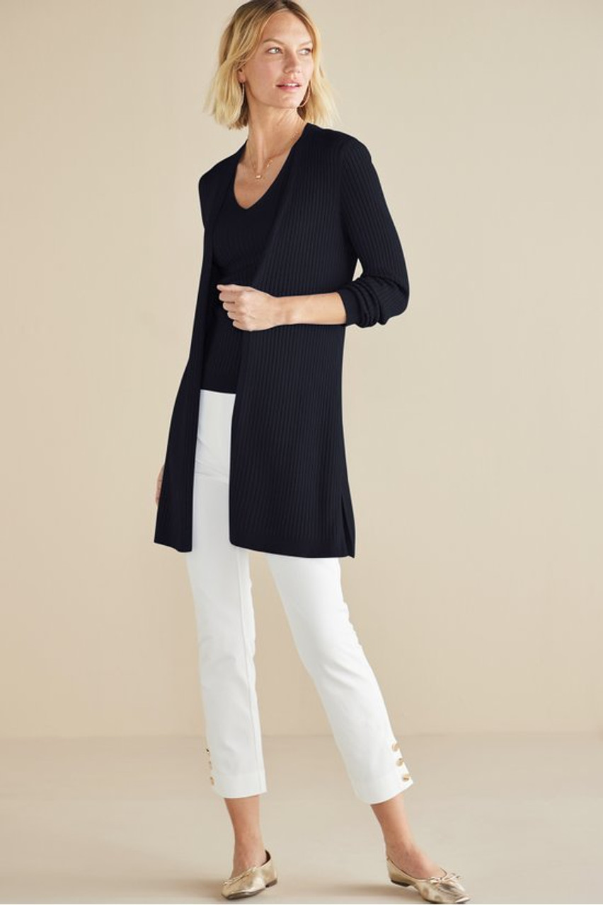 SoftEssential™ Ribbed Long Cardi1483