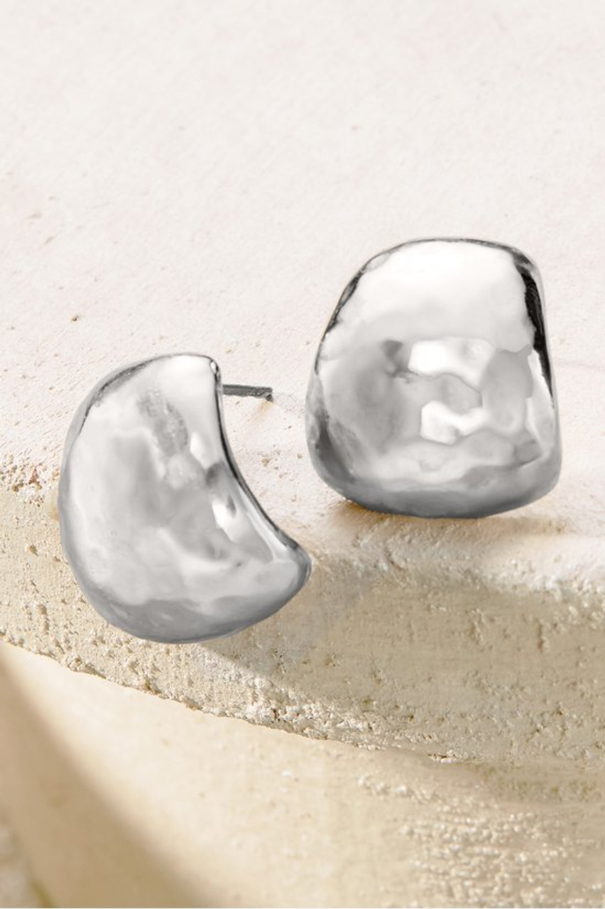 Arden Hammered Ball Earrings
