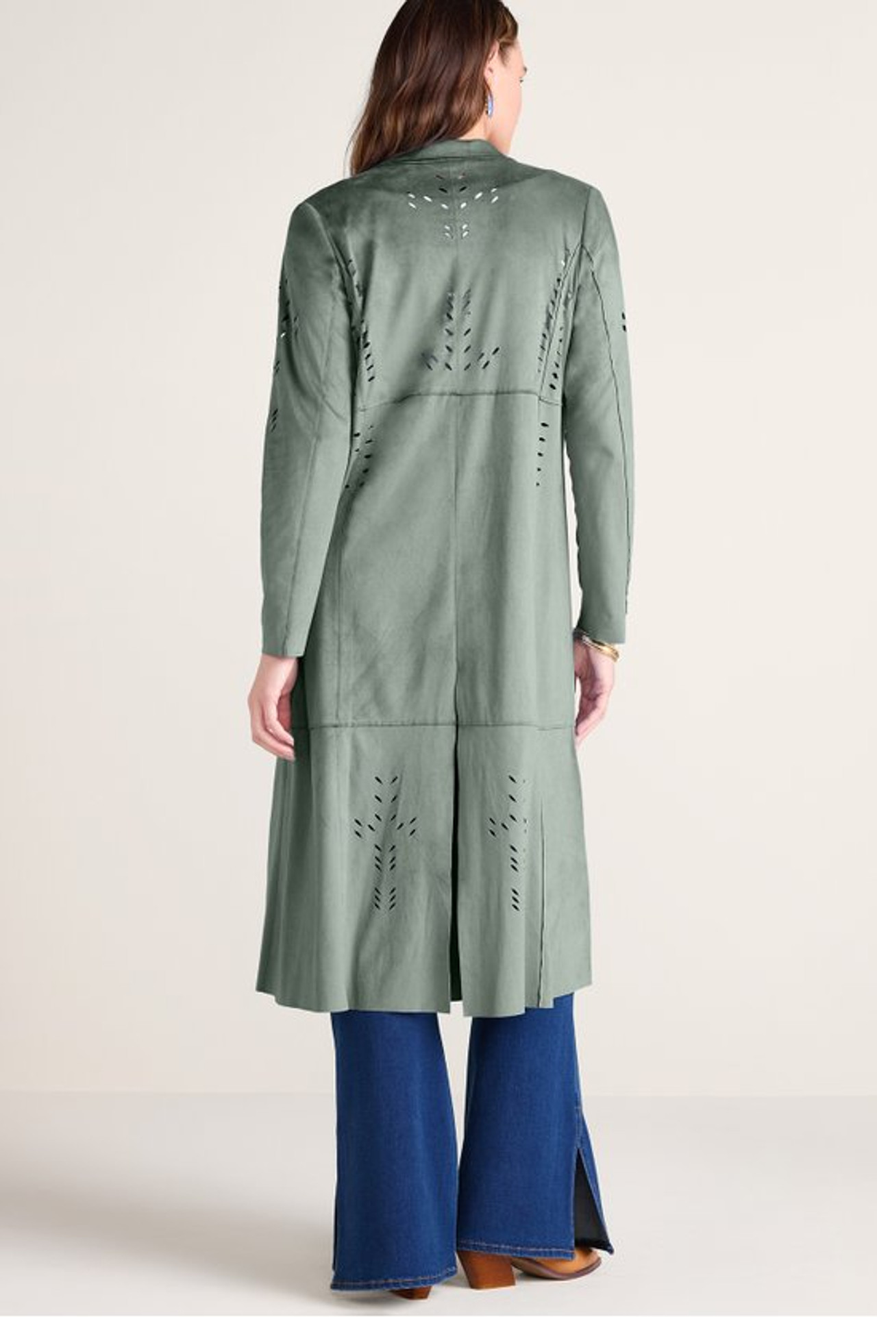 Norine Faux Suede Duster