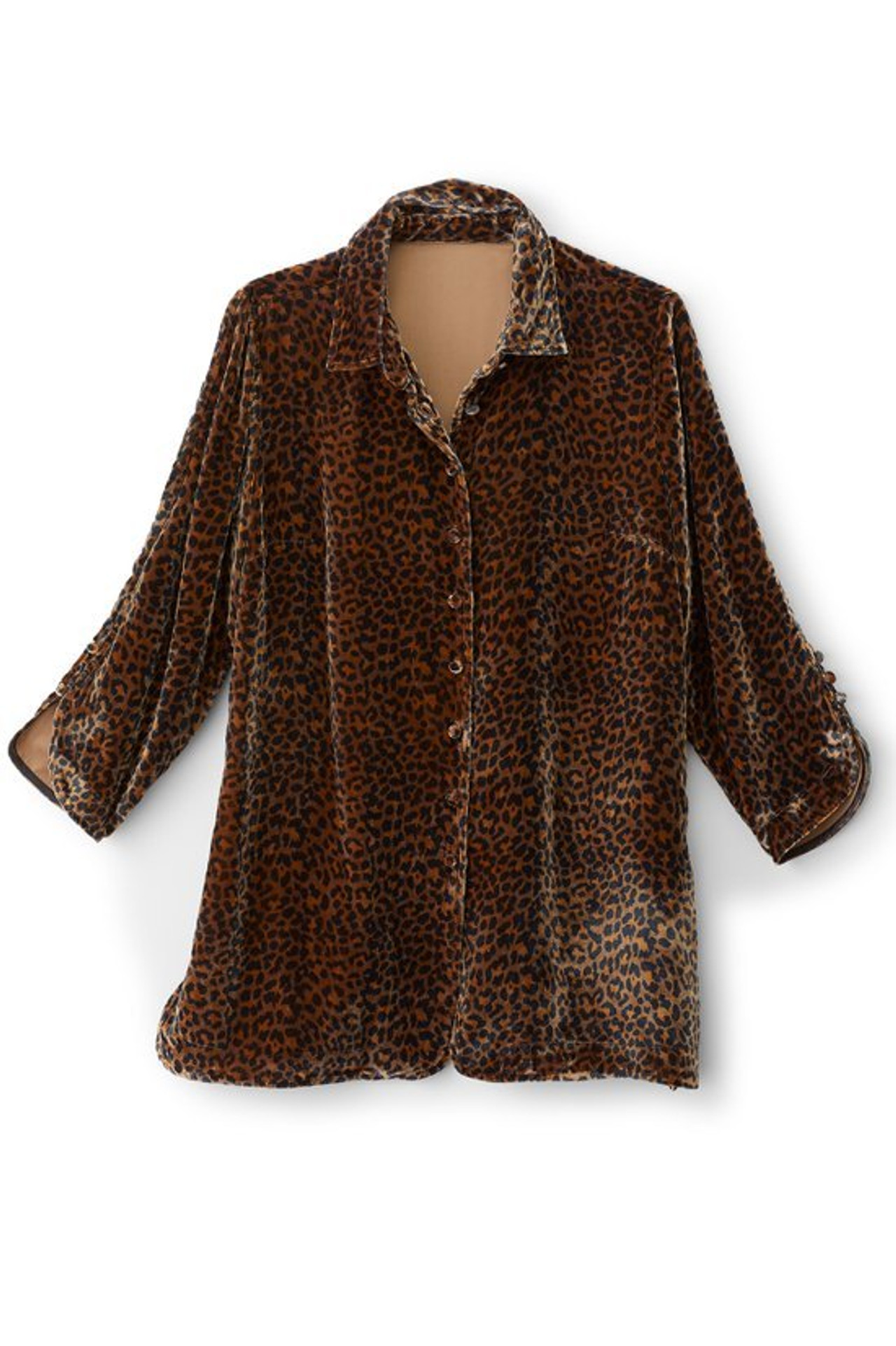 Icon Silk Velvet Poets Tunic Shirt