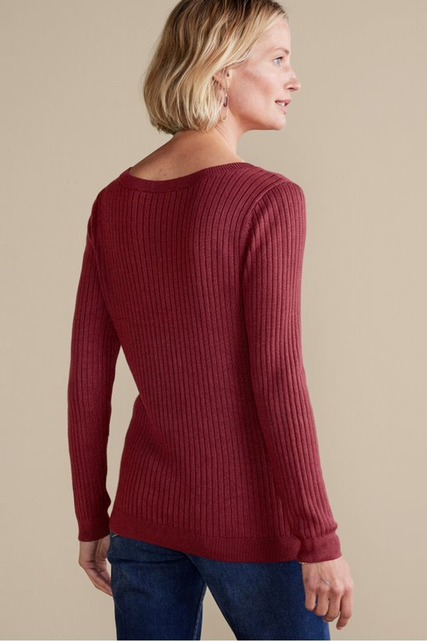 SoftEssential™ Ribbed Pullover Sweater