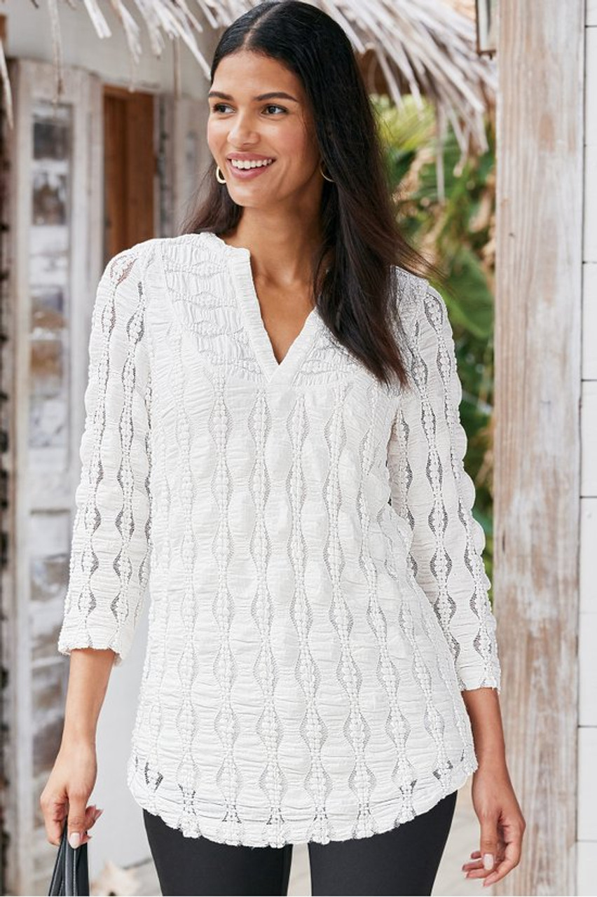 Priya Knit Lace Tunic