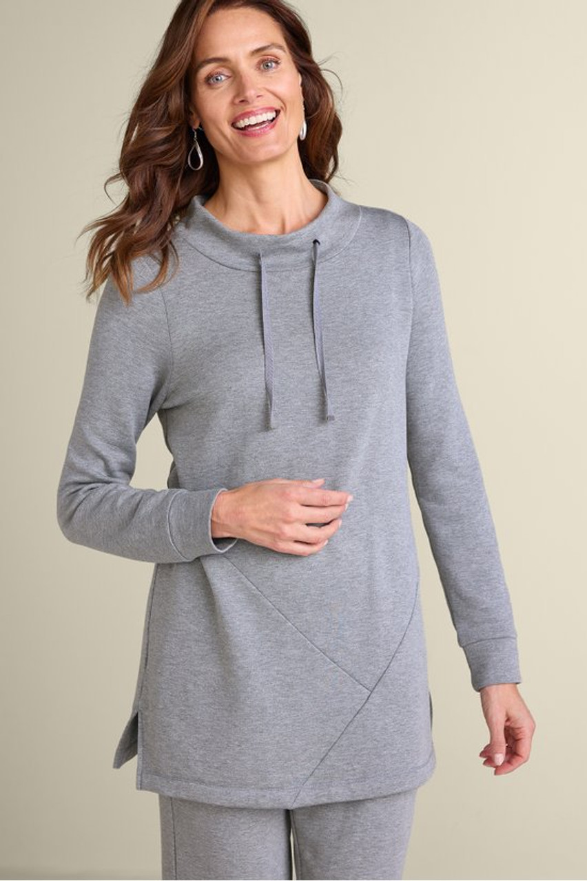 Lola French Terry Cowl Neck Tunic