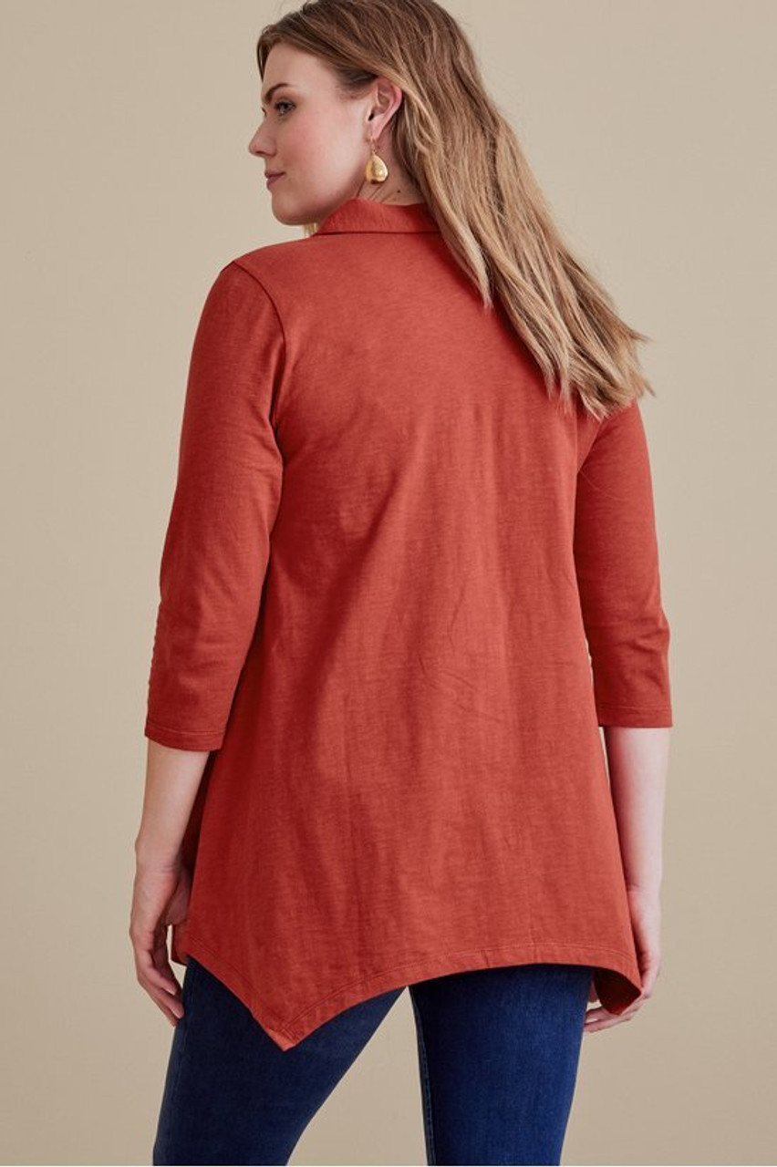 Danielle Button 3/4 Sleeve Tunic