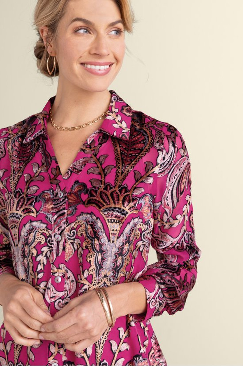 Bellarosa Velvet Tunic