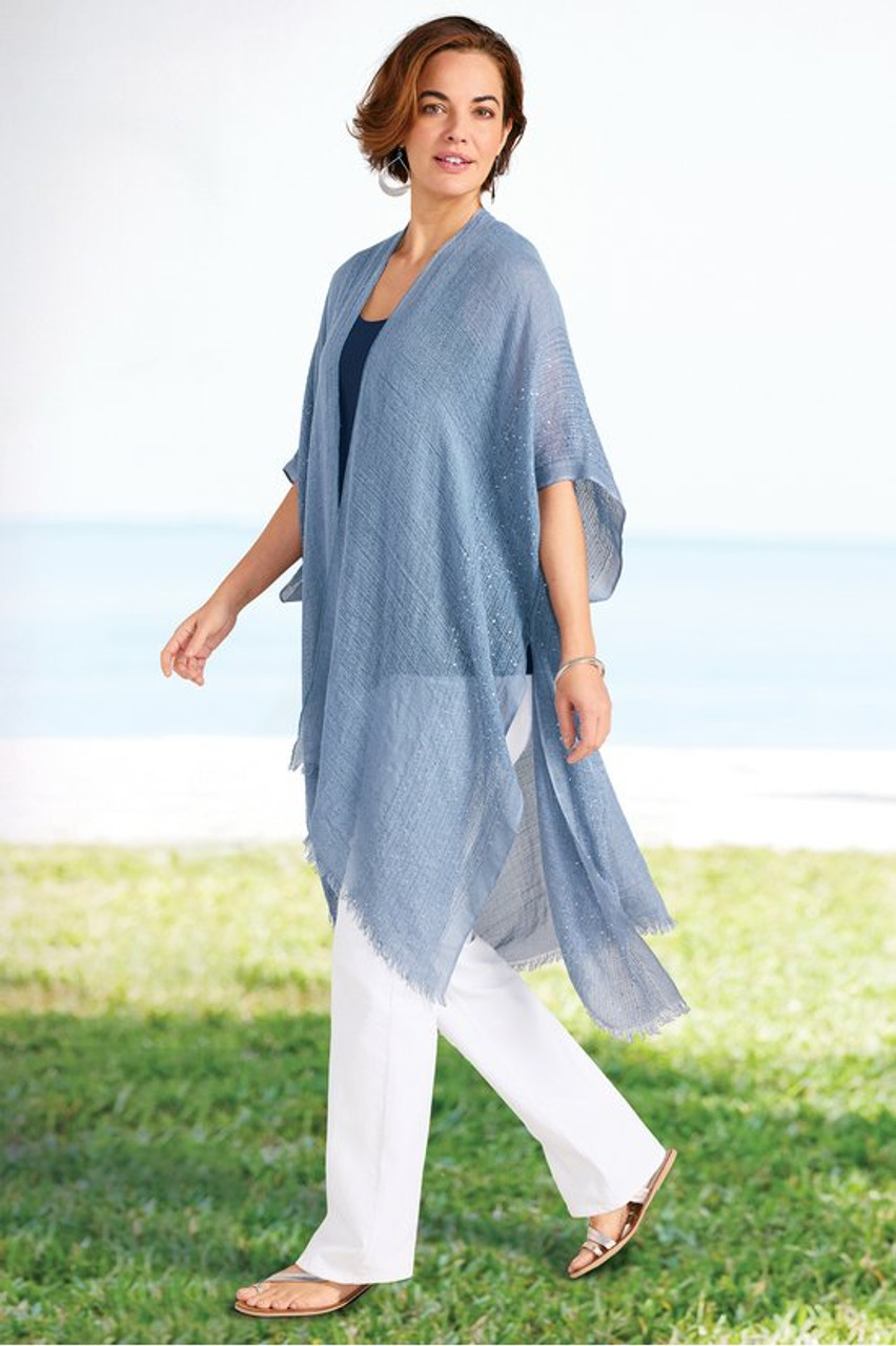 Astra Sequined Ruana