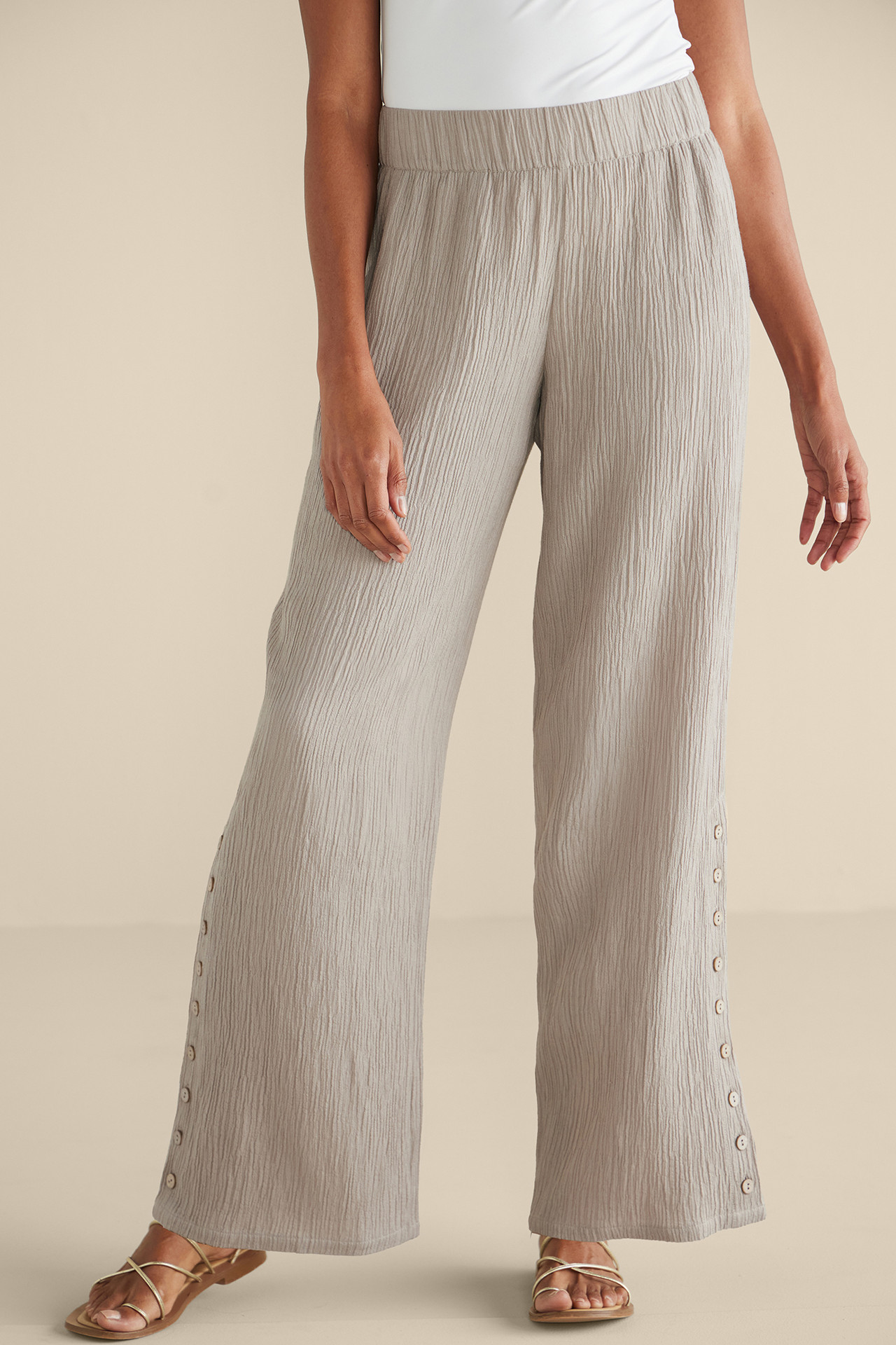 Oceo Gauze Wide-Leg Pants1474