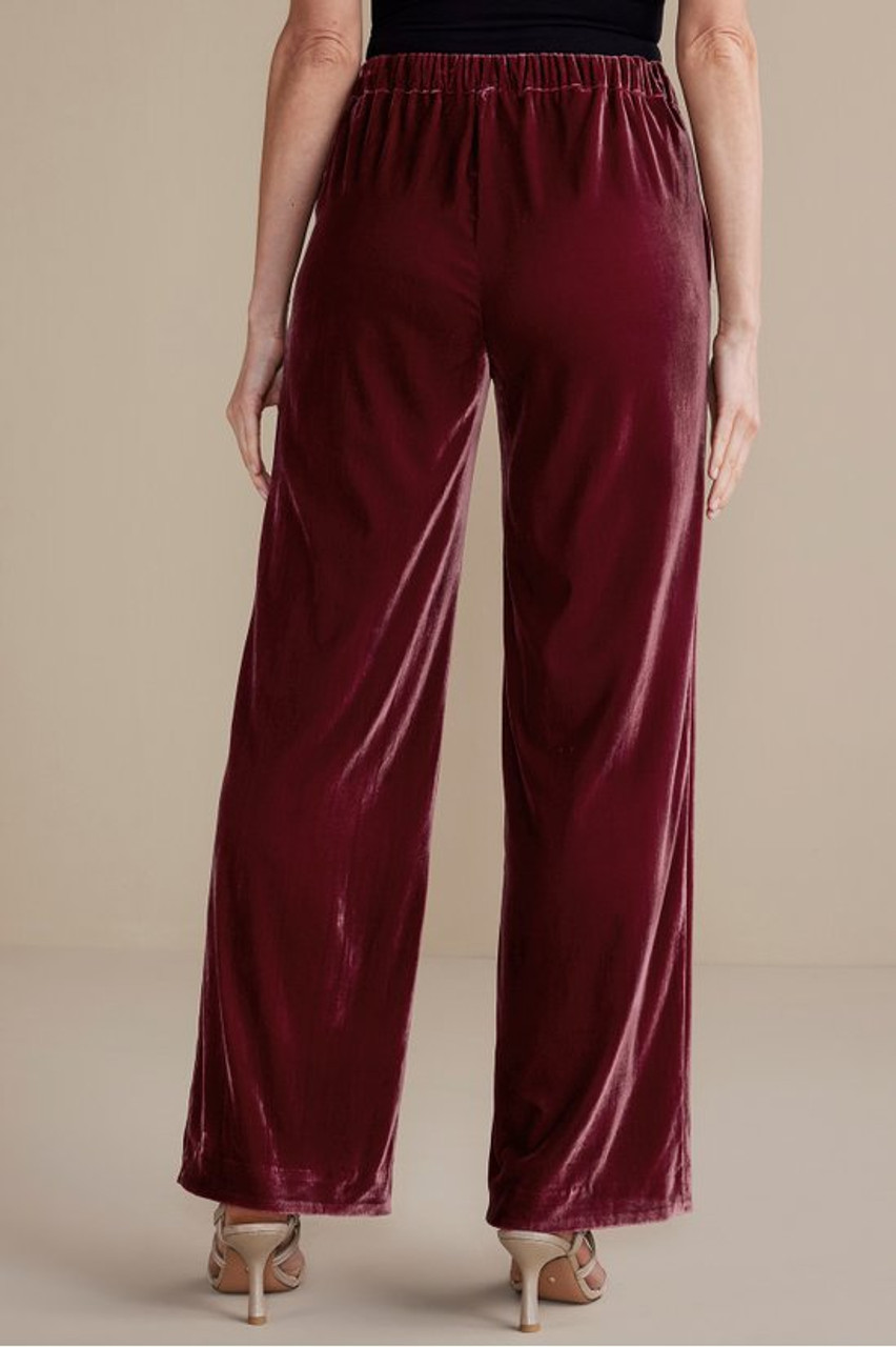 Aria Velvet Wide Leg Pants