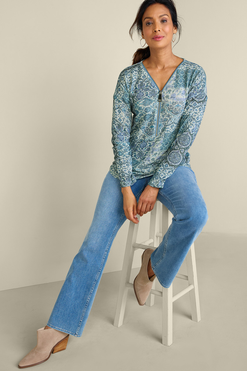 Valentina Zip Sweater   2216