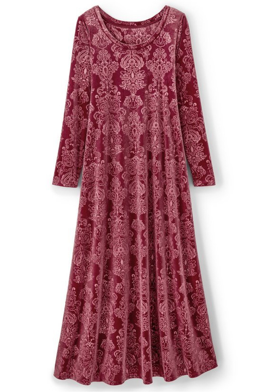 Santiago Embossed Velvet Dress