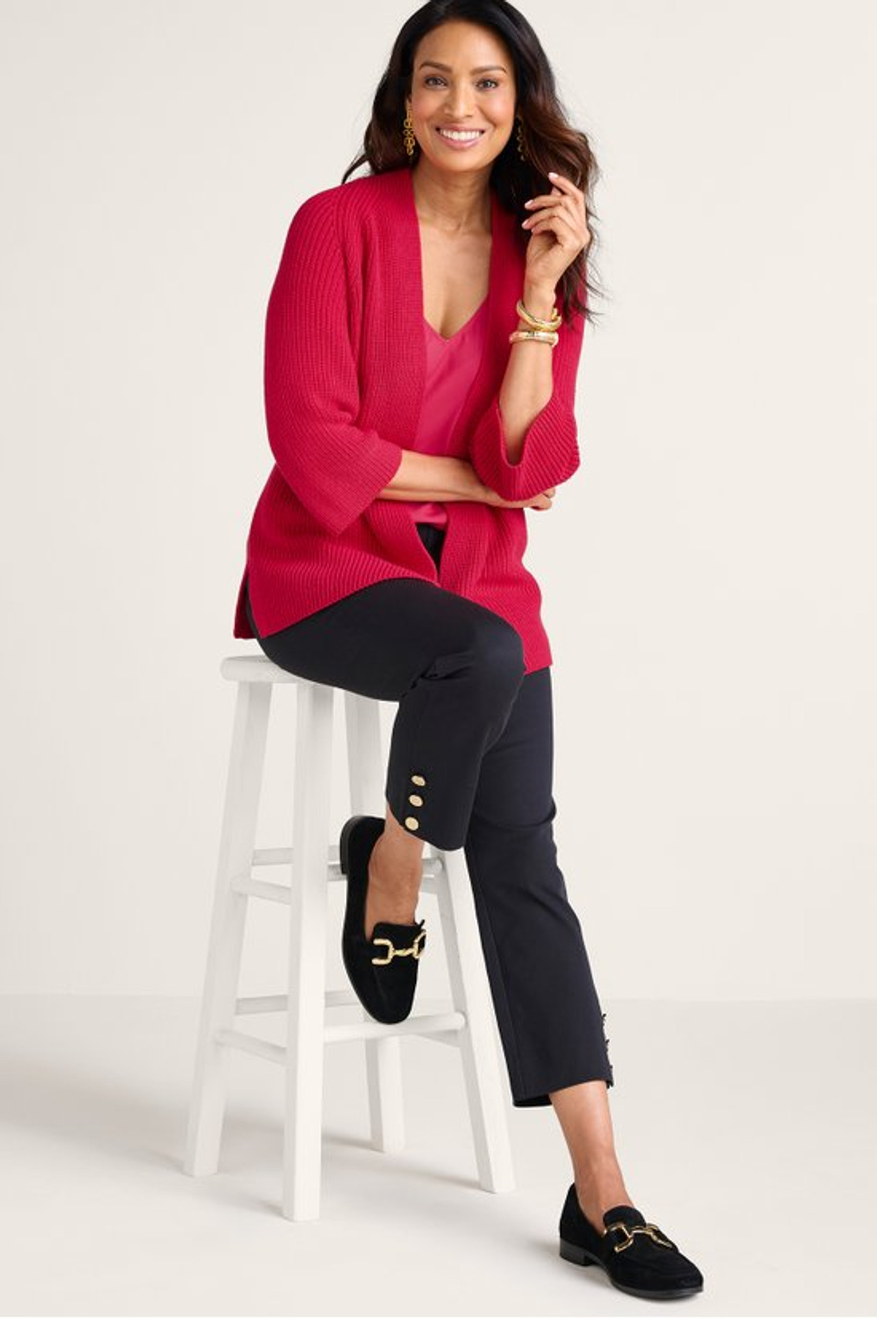 Amberlyn Shaker Stitch Cardigan