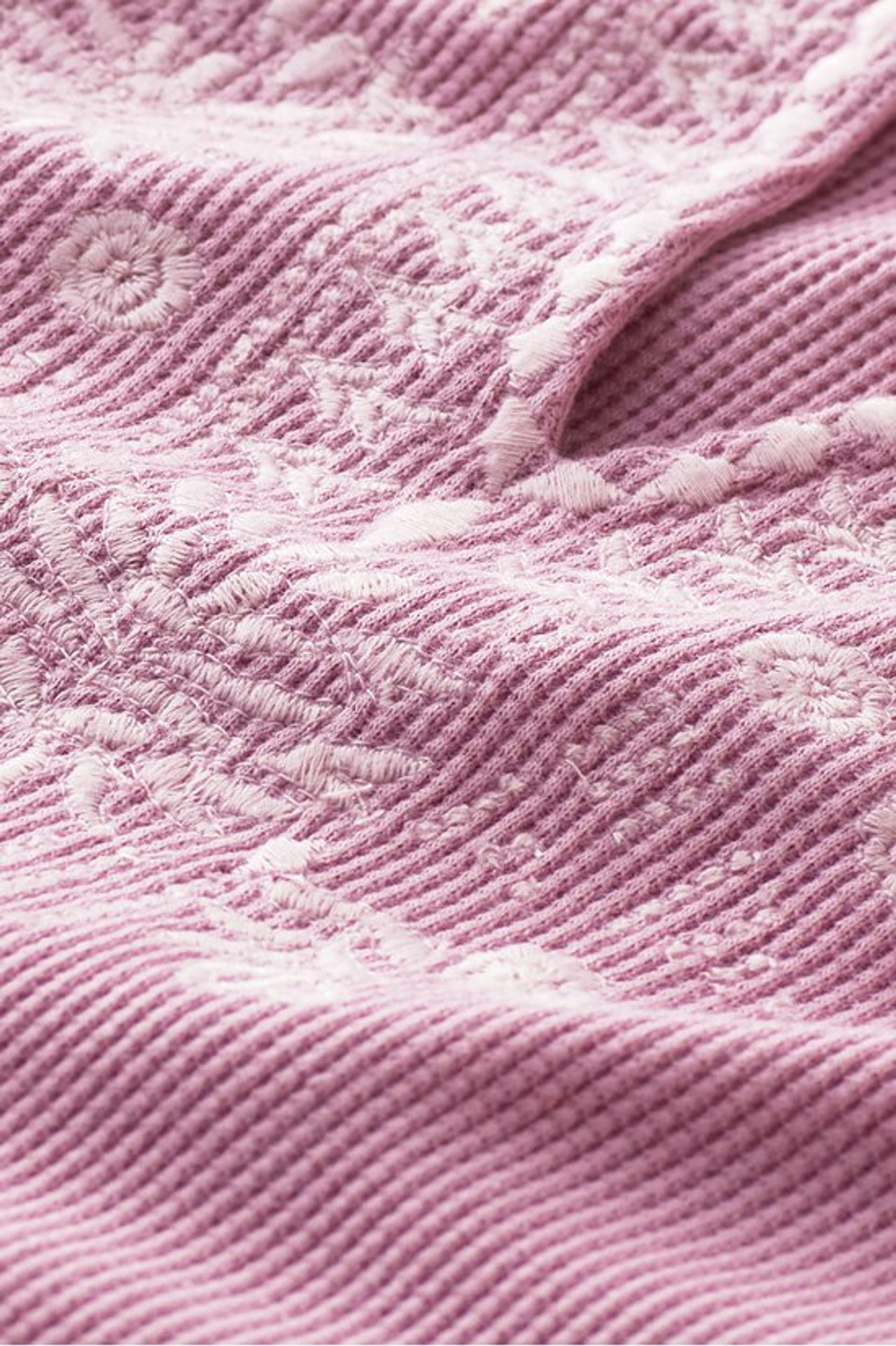 Mya Embroidered Waffle Tunic