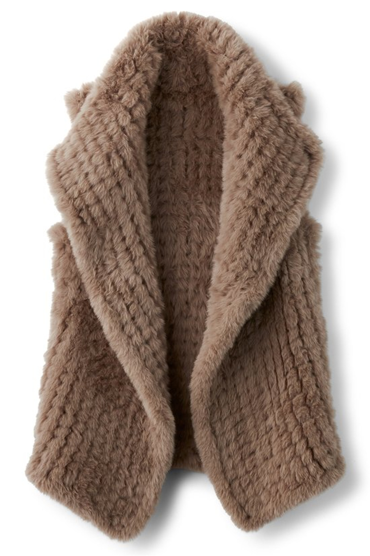 Faux Fur Draped Vest