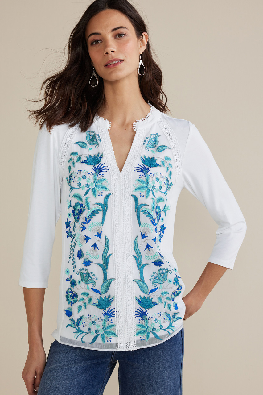 Delsie Embroidered Top   2244