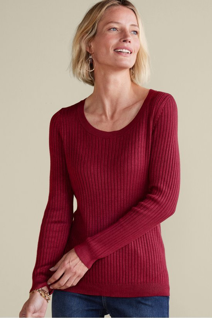 SoftEssential™ Ribbed Pullover Sweater