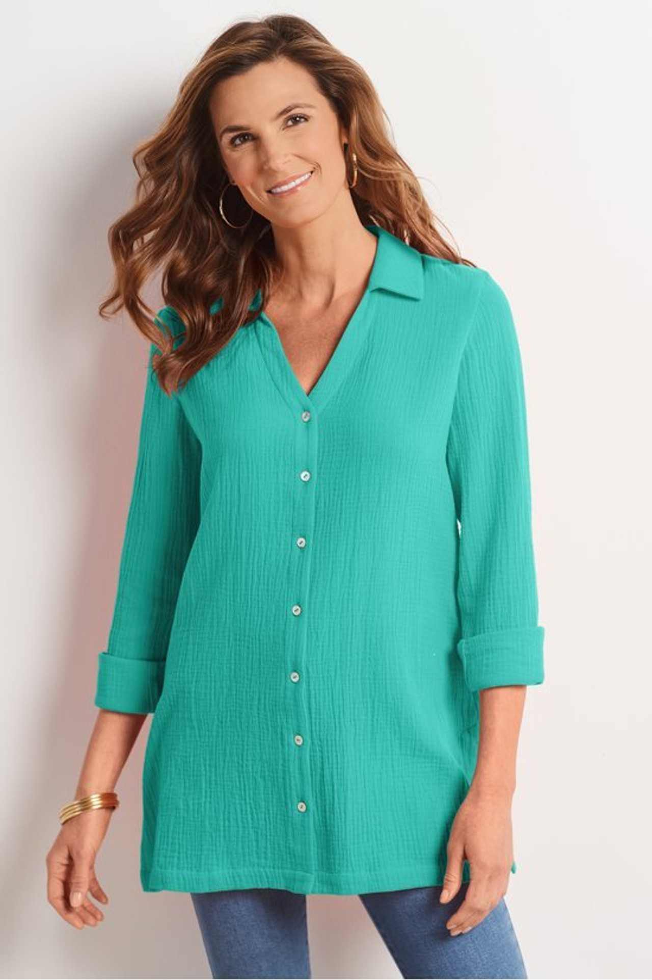 Escambia Gauze Tunic Shirt
