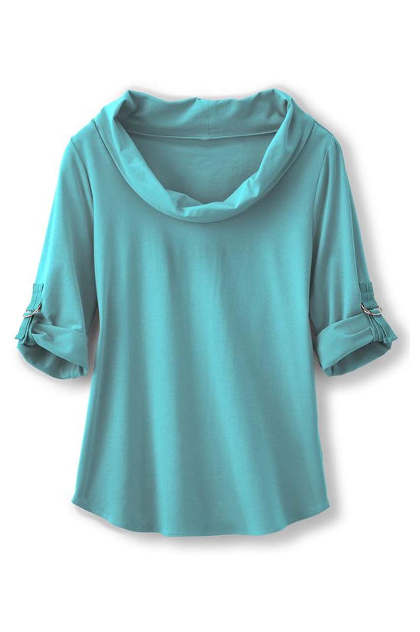 Madison Cowl Neck Tee
