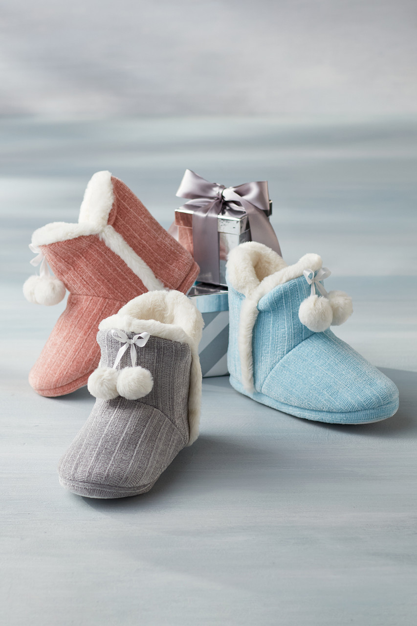Ashlyn Cabled Bootie Slippers