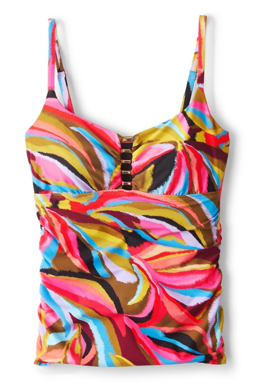 La Blanca Lingerie Strap Tankini Top