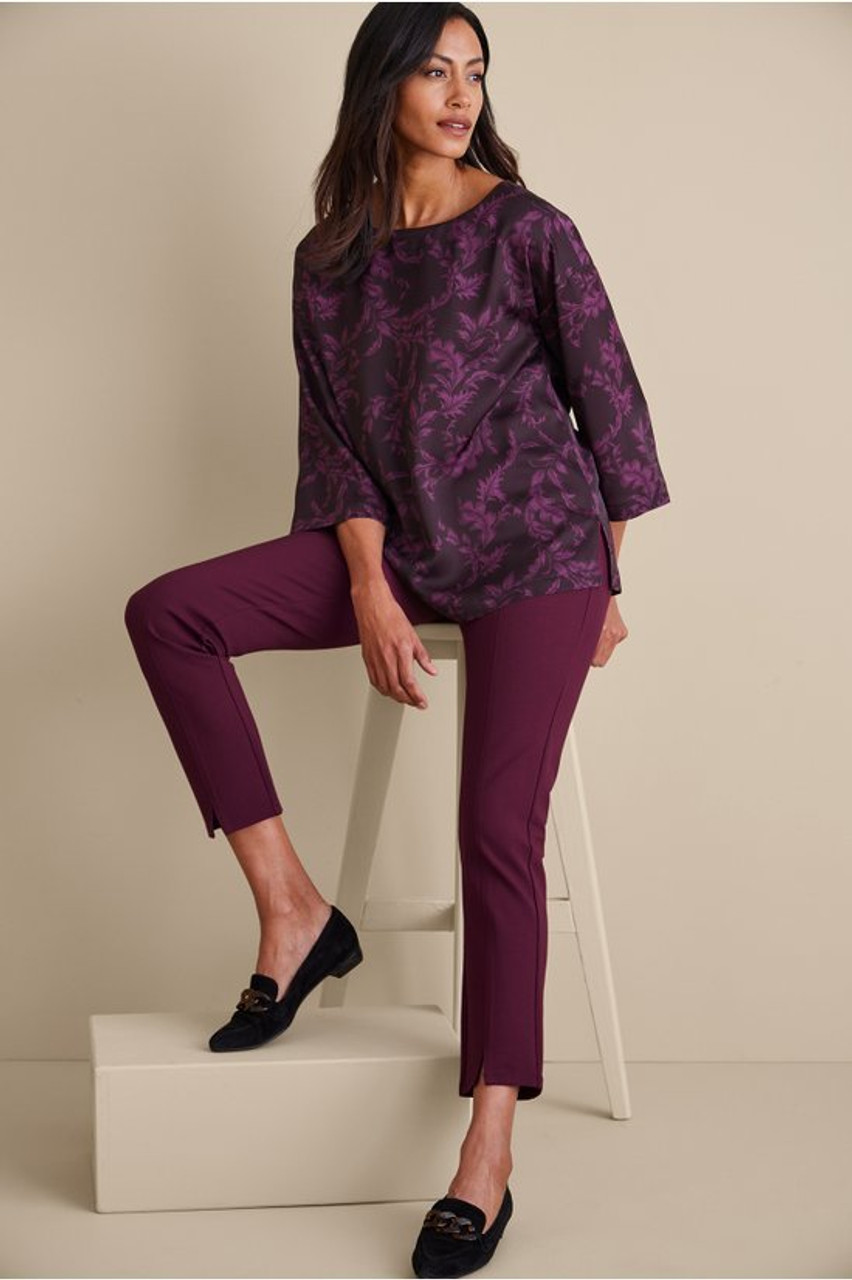 SoftEssential™ Ponte Slim Ankle Pants