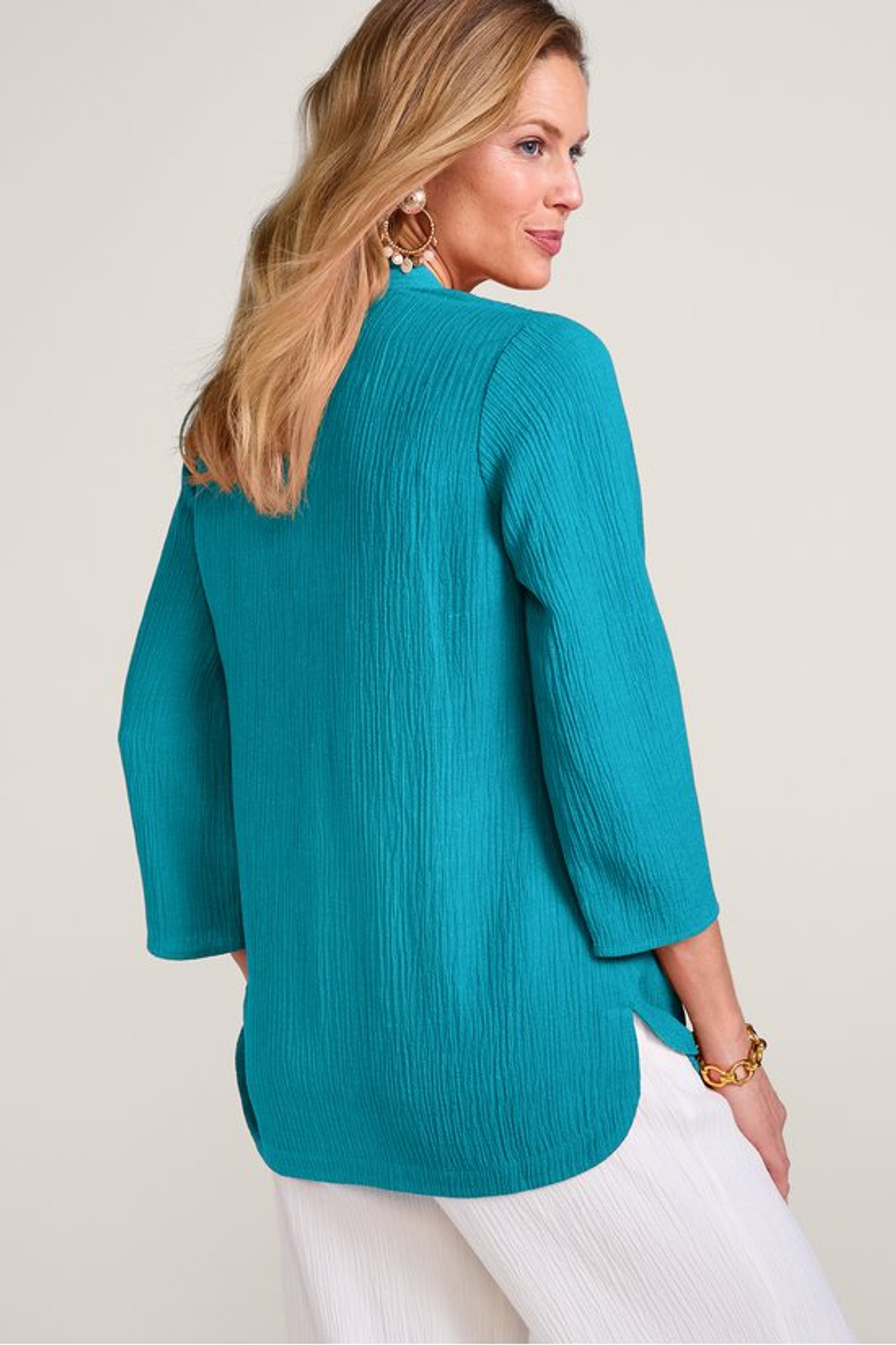 Oceo Gauze Button Tunic