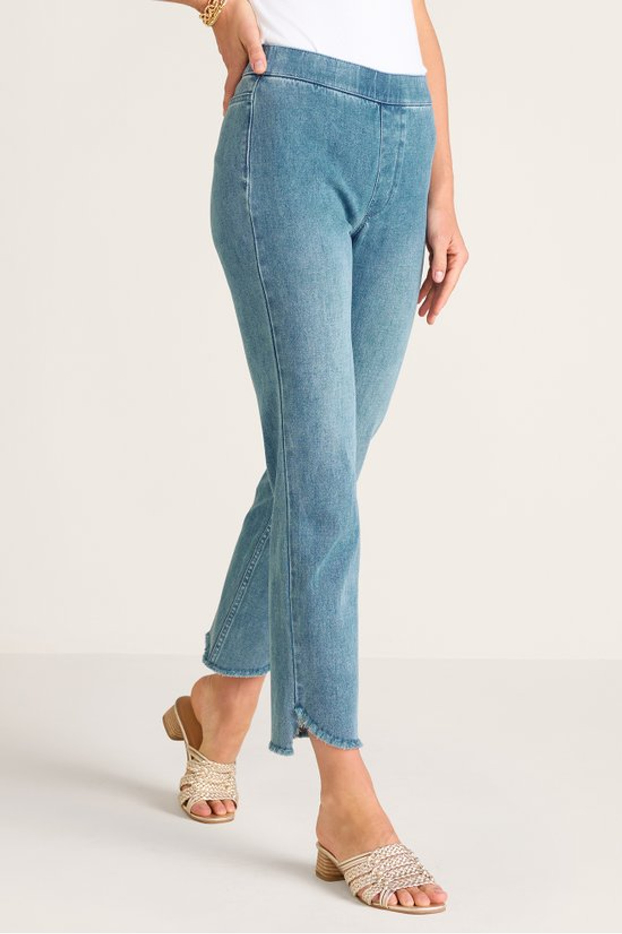 Ultimate Denim Frayed Hem Crops