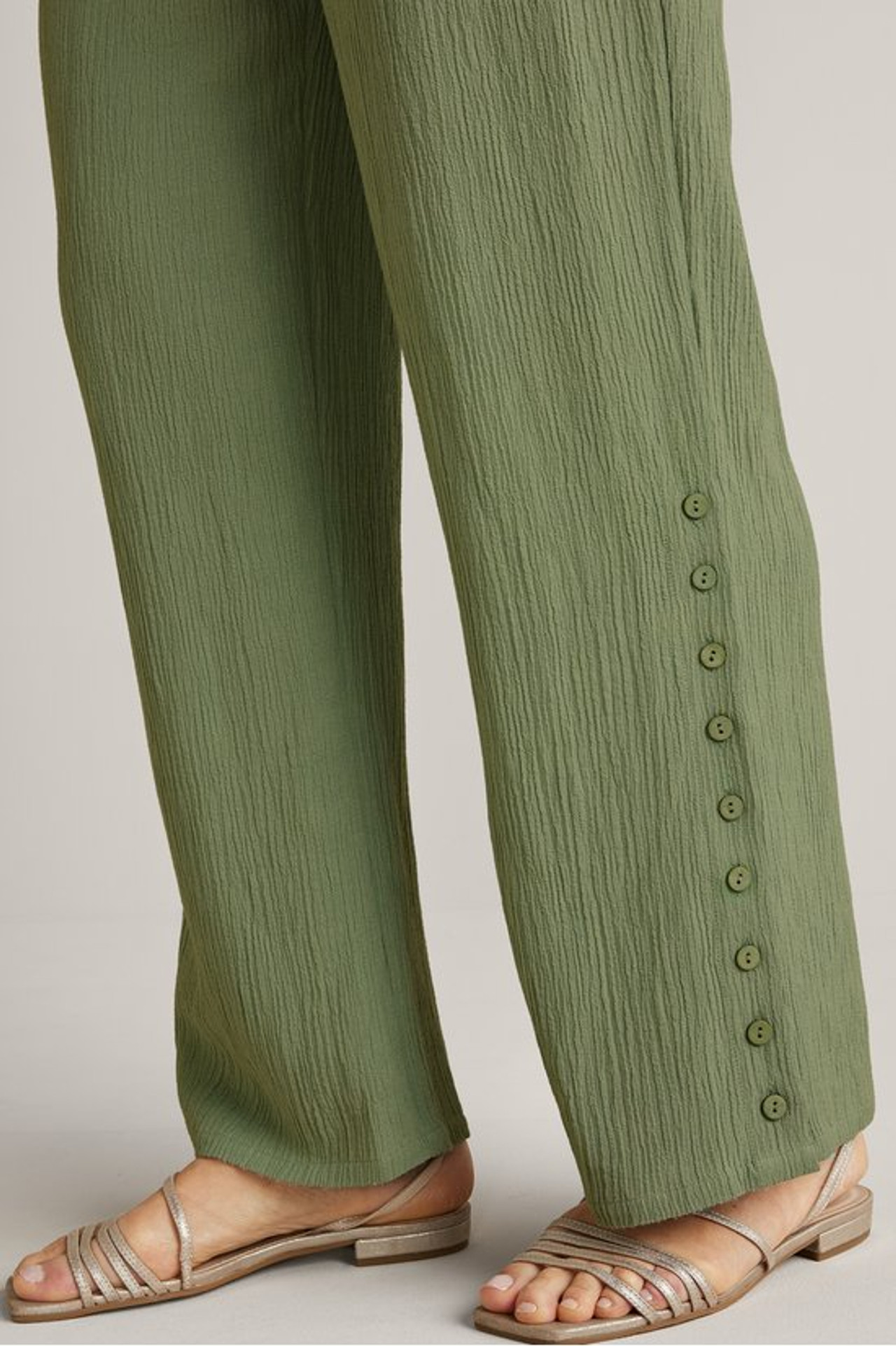 Oceo Gauze Wide-Leg Pants1474