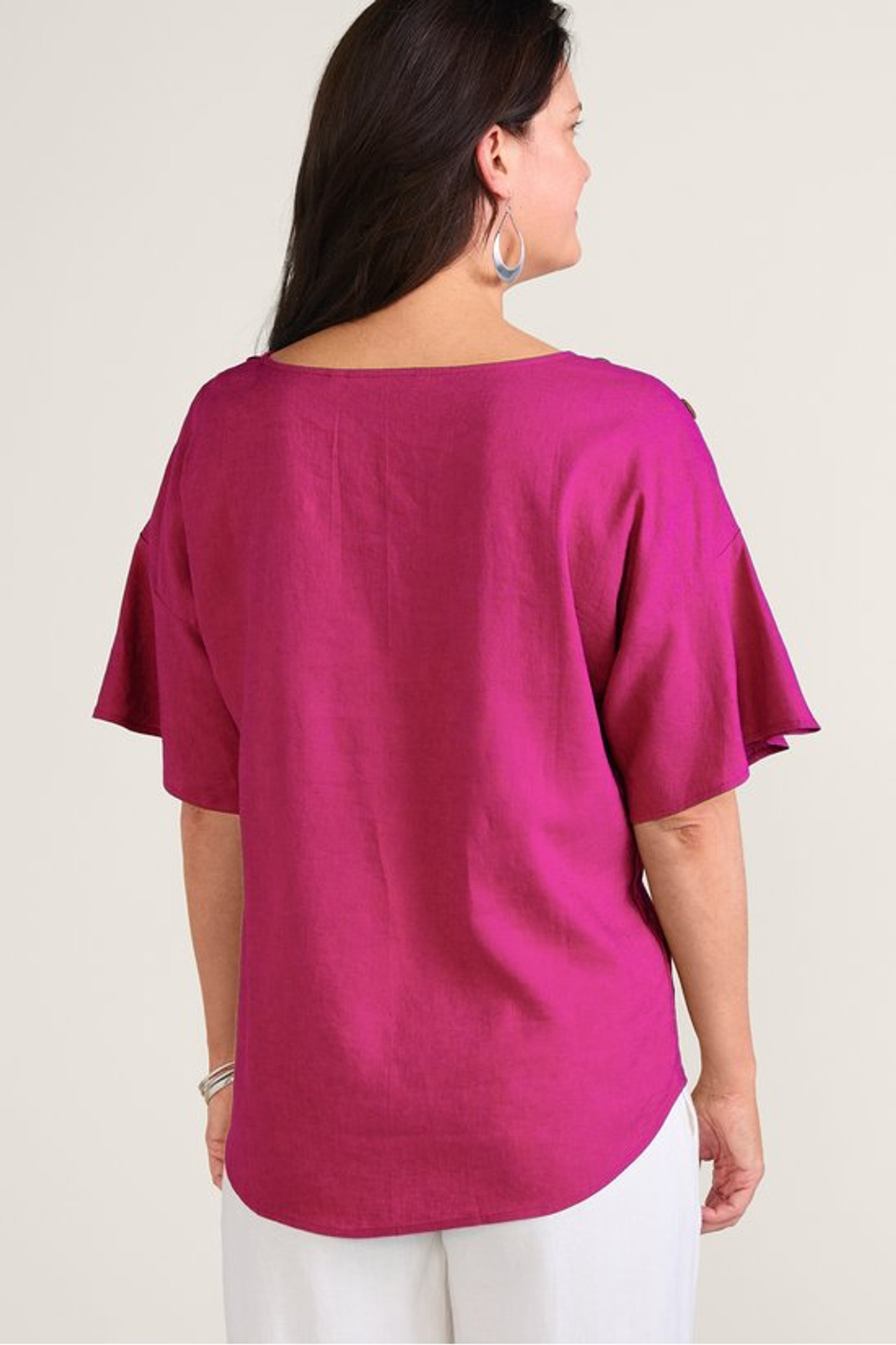 Andrea Linen Blend Pullover