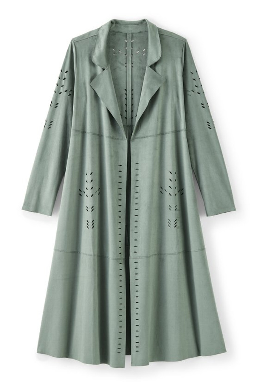 Norine Faux Suede Duster